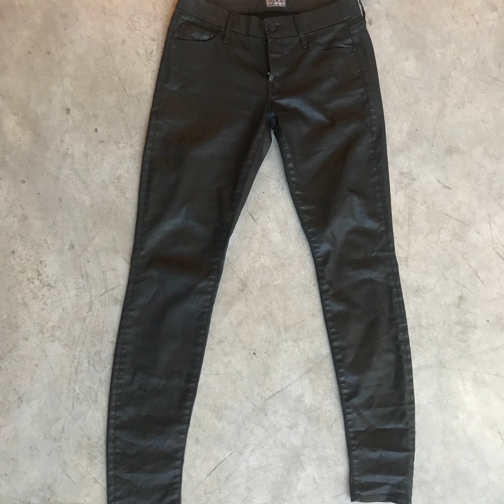 Mother coated black jeans 👖